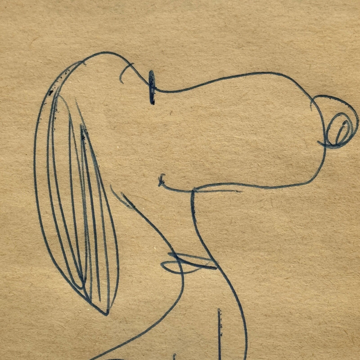 CHARLES M SCHULZ * PSA * Autograph SNOOPY Hand-Drawn Artwork Signed * PEANUTS