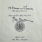 BILL CLINTON * PSA/DNA * Autograph GUN SAFETY Bill Program Signed * as PRESIDENT