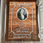 JAMES MONROE * PSA * Autograph Cut Signature CUSTOM CARD Signed