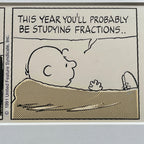 CHARLES SCHULZ * Original Drawn CHARLIE BROWN Artwork Comic Strip * Un Signed