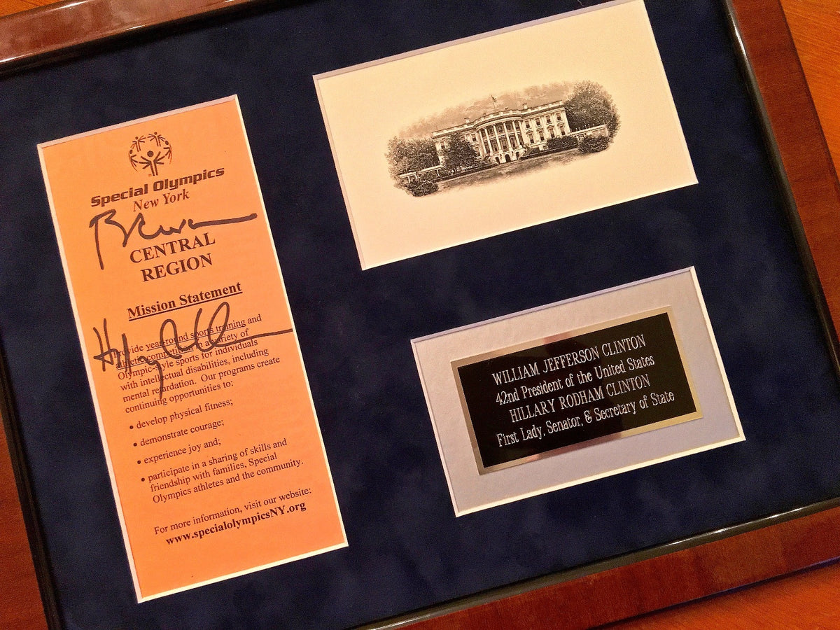 HILLARY CLINTON + BILL * PSA/DNA Authentic AUTOGRAPH Duo SIGNED *  President