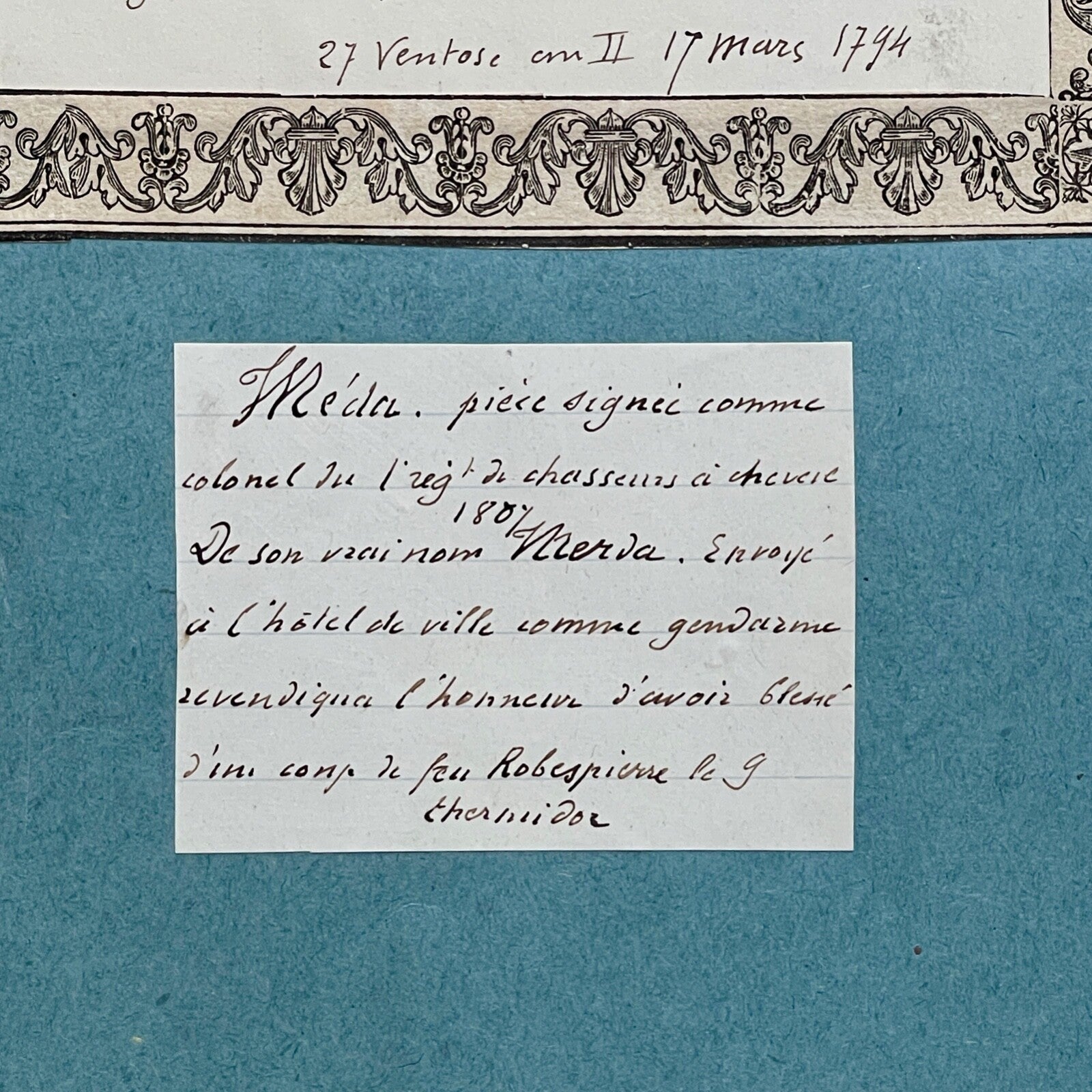 MAXIMILIEN ROBESPIERRE * PSA * Autograph "REIGN OF TERROR" Public Safety SIGNED