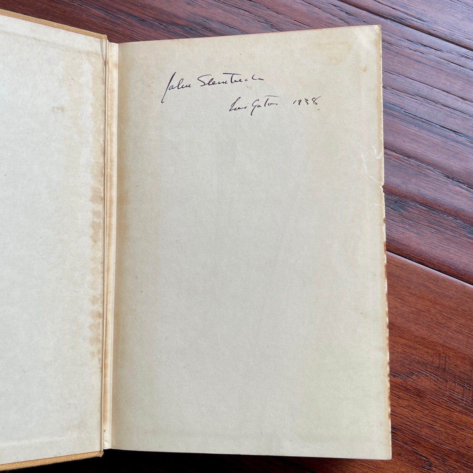JOHN STEINBECK * PSA * Autograph 1st Edition IN DUBIOUS BATTLE Book Signed