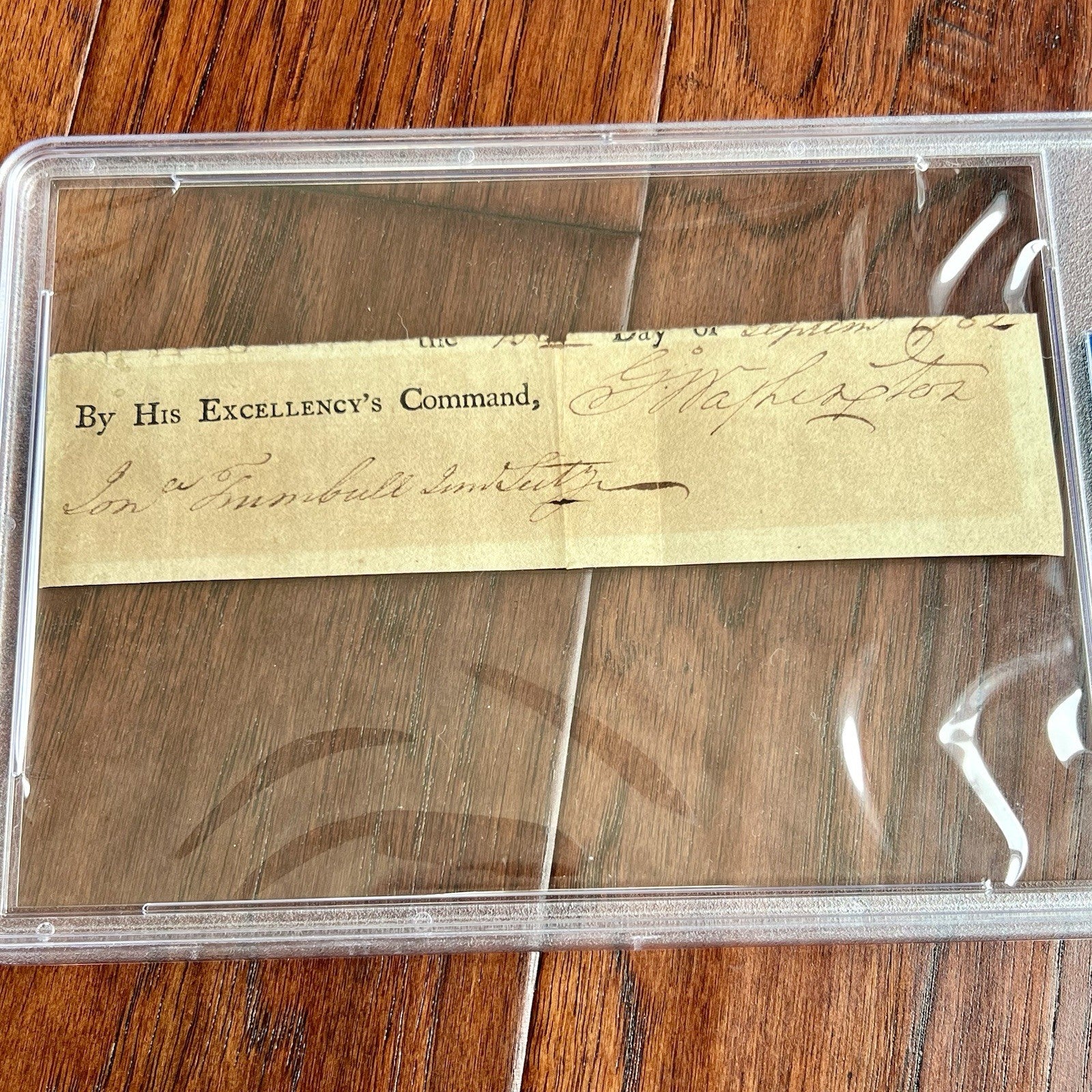 GEORGE WASHINGTON * PSA * Autograph INVALID DISCHARGE Rare Format Signed