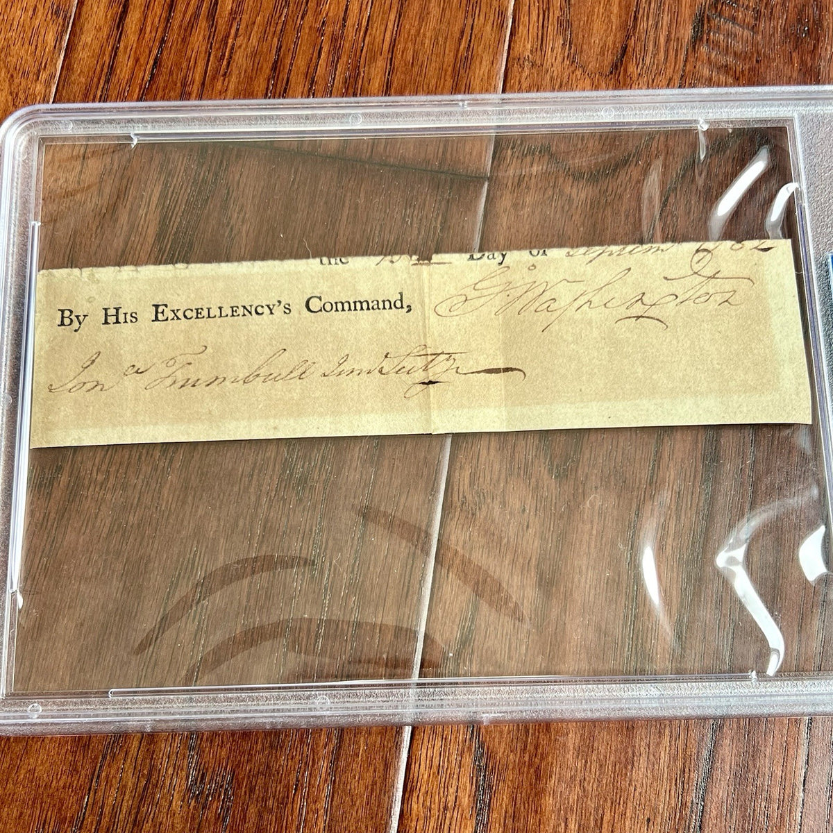 GEORGE WASHINGTON * PSA * Autograph INVALID DISCHARGE Rare Format Signed