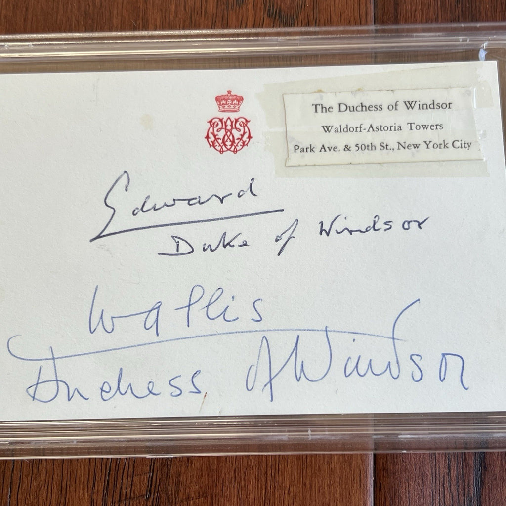Edward VIII * PSA * Duke & Duchess of Windsor Autograph BUCKINGHAM PALACE Signed