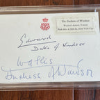 Edward VIII * PSA * Duke & Duchess of Windsor Autograph BUCKINGHAM PALACE Signed