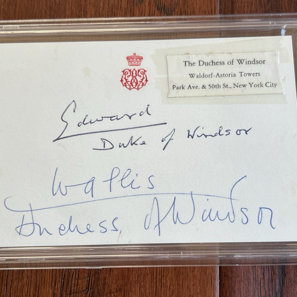 Edward VIII * PSA * Duke & Duchess of Windsor Autograph BUCKINGHAM PALACE Signed