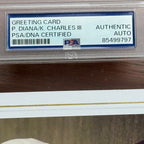 PRINCESS DIANA & KING CHARLES III * PSA * Autograph Family Xmas Card Signed 1985