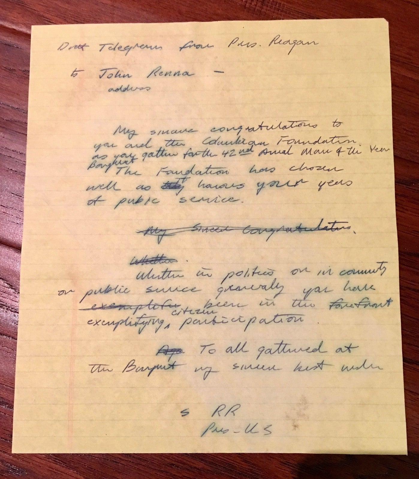 George H.W. Bush * JSA COA Handwritten AUTOGRAPH letter SIGNED as "Pres. U.S."