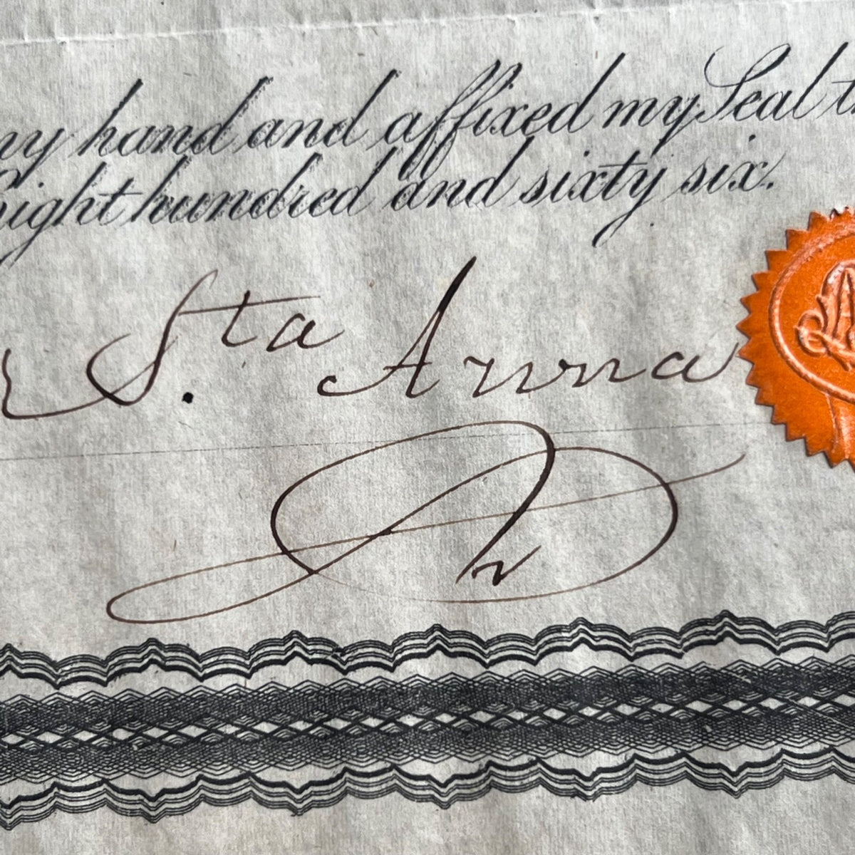 ANTONIO LOPEZ DE SANTA ANNA * PSA/DNA * Autograph Bond Certificate Signed Alamo
