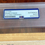 BRAM STOKER * PSA/DNA * "Dracula" Author Handwritten AUTOGRAPH Letter SIGNED