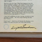 DWIGHT D. EISENHOWER * PSA * Autograph Custom Card D Day Orders Signed * WWII