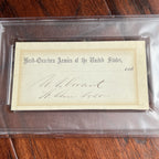 ULYSSES S. GRANT * PSA * Autograph Scarce HEAD-QUARTERS U.S. ARMIES Rank Signed