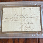 WILLIAM PATERSON * PSA * Handwritten Autograph LEGAL Note Signed * Constitution