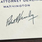 ROBERT F. KENNEDY * PSA * Autograph ATTORNEY GENERAL Business Card Signed * 1962
