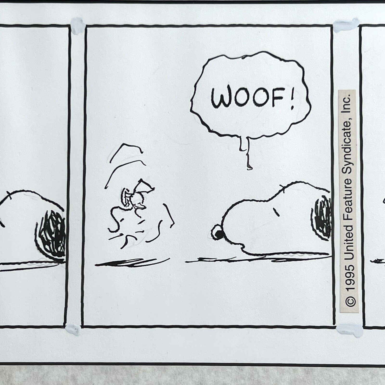 CHARLES SCHULZ * PSA * Original Snoopy Artwork Strip Signed * Autograph Drawing