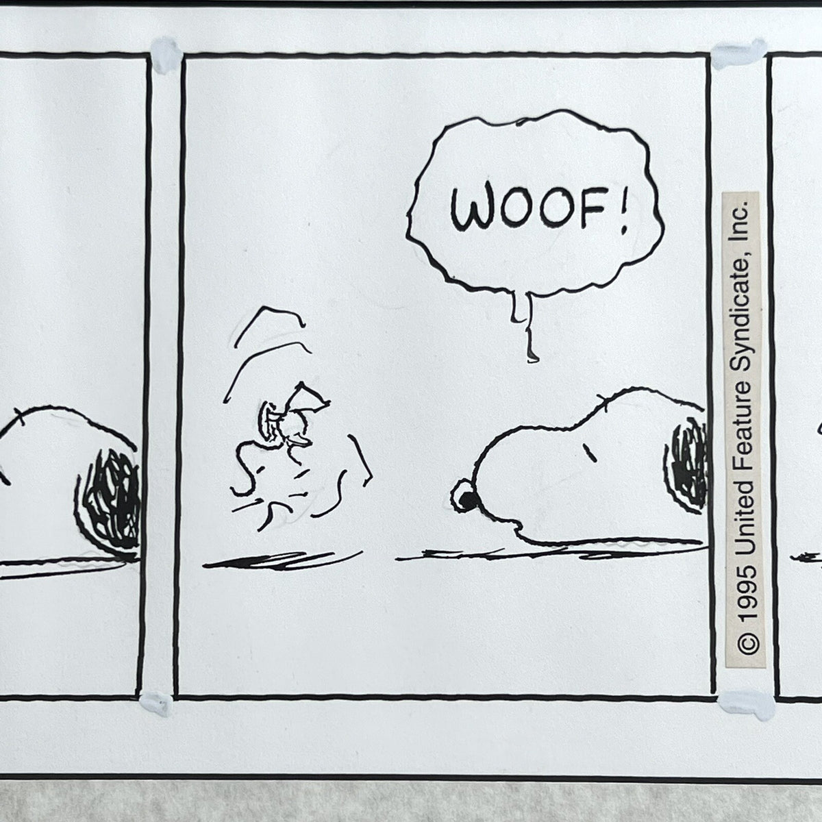 CHARLES SCHULZ * PSA * Original Snoopy Artwork Strip Signed * Autograph Drawing