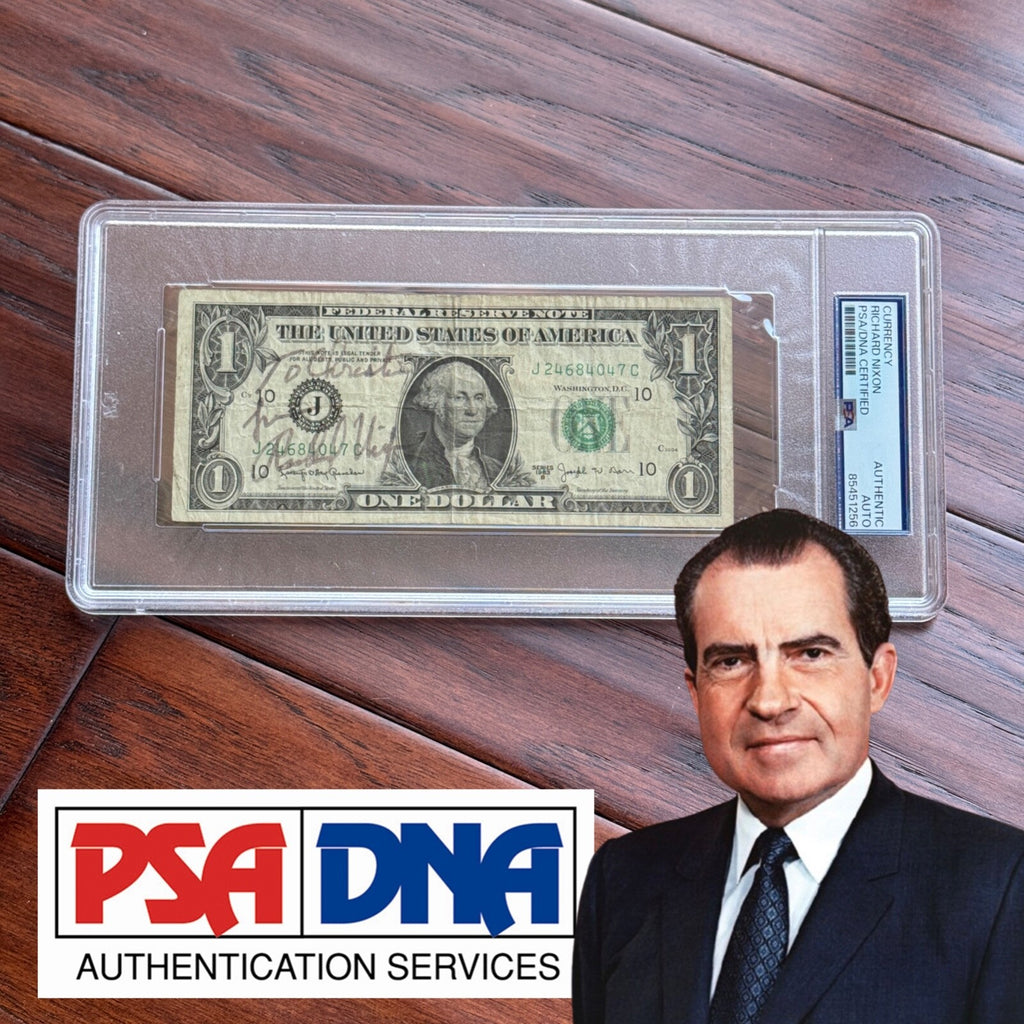 RICHARD NIXON * PSA * Autograph $1 Bill CURRENCY Signed * One Dollar Signature