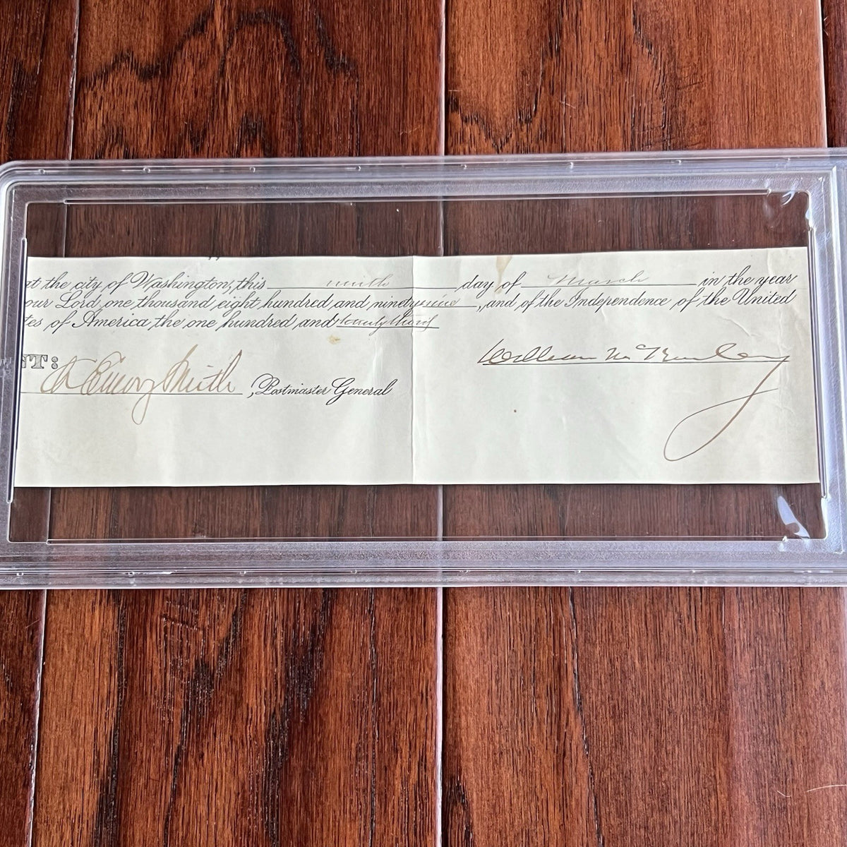 WILLIAM MCKINLEY * PSA * Authentic AUTOGRAPH Cut Signature AS PRESIDENT * 1899