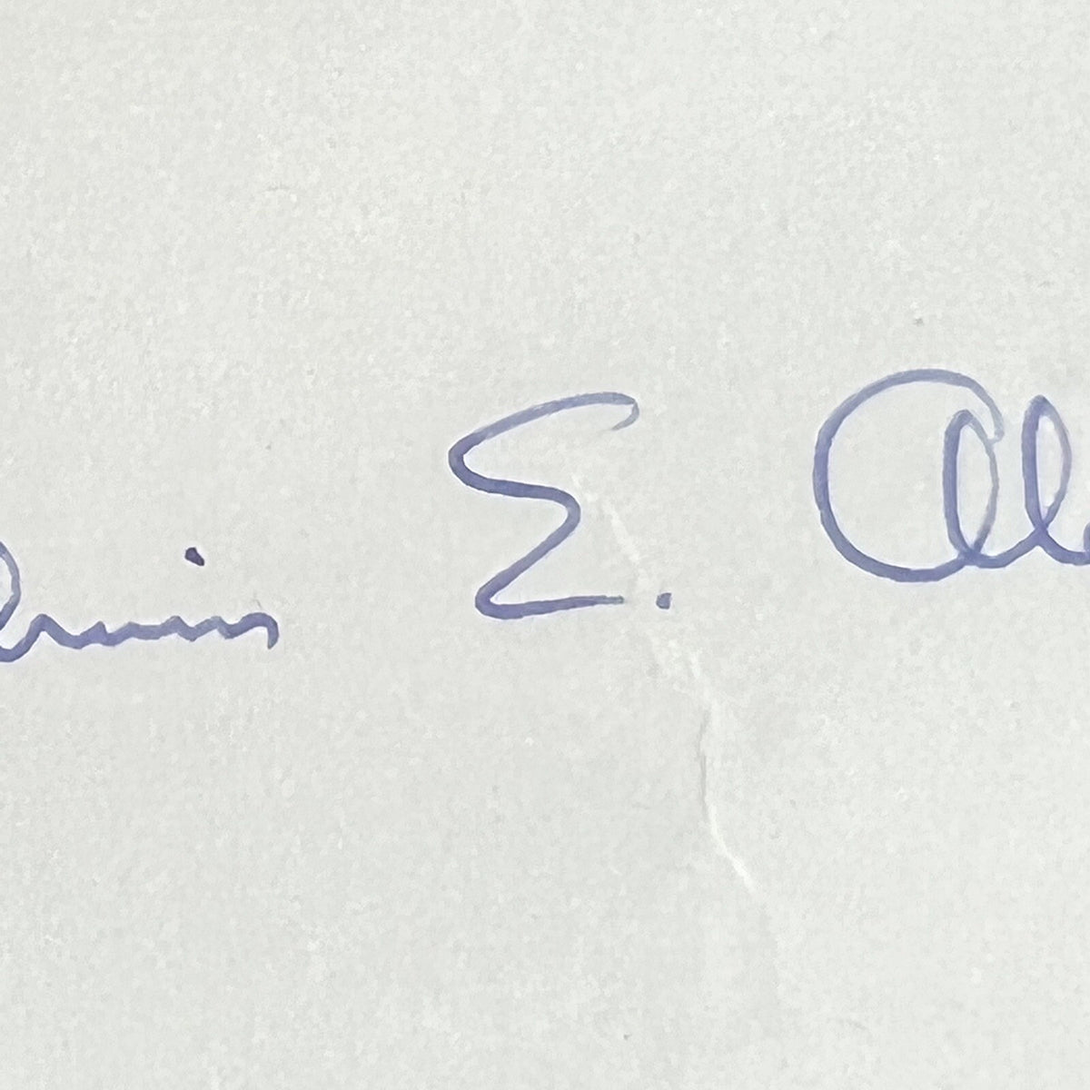 BUZZ ALDRIN * Beckett BAS * Full Signature Autograph Index card Signed Apollo 11