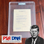 JOHN F. KENNEDY * PSA * "I WAS WRONG" AUTOGRAPH Letter Signed Nuclear Content