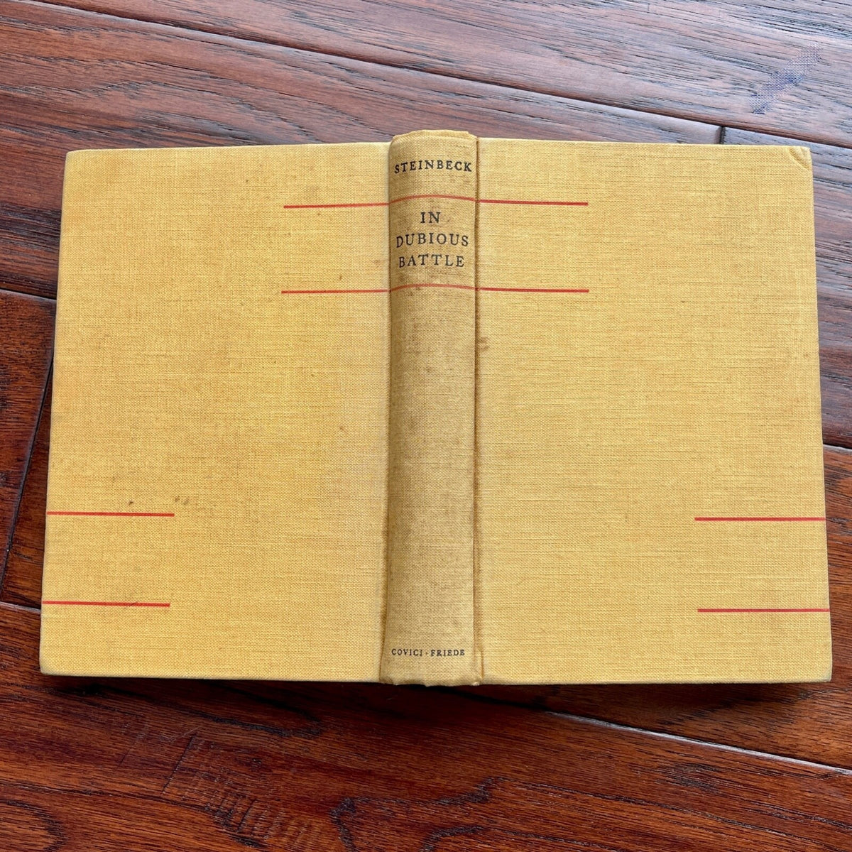 JOHN STEINBECK * PSA * Autograph 1st Edition IN DUBIOUS BATTLE Book Signed