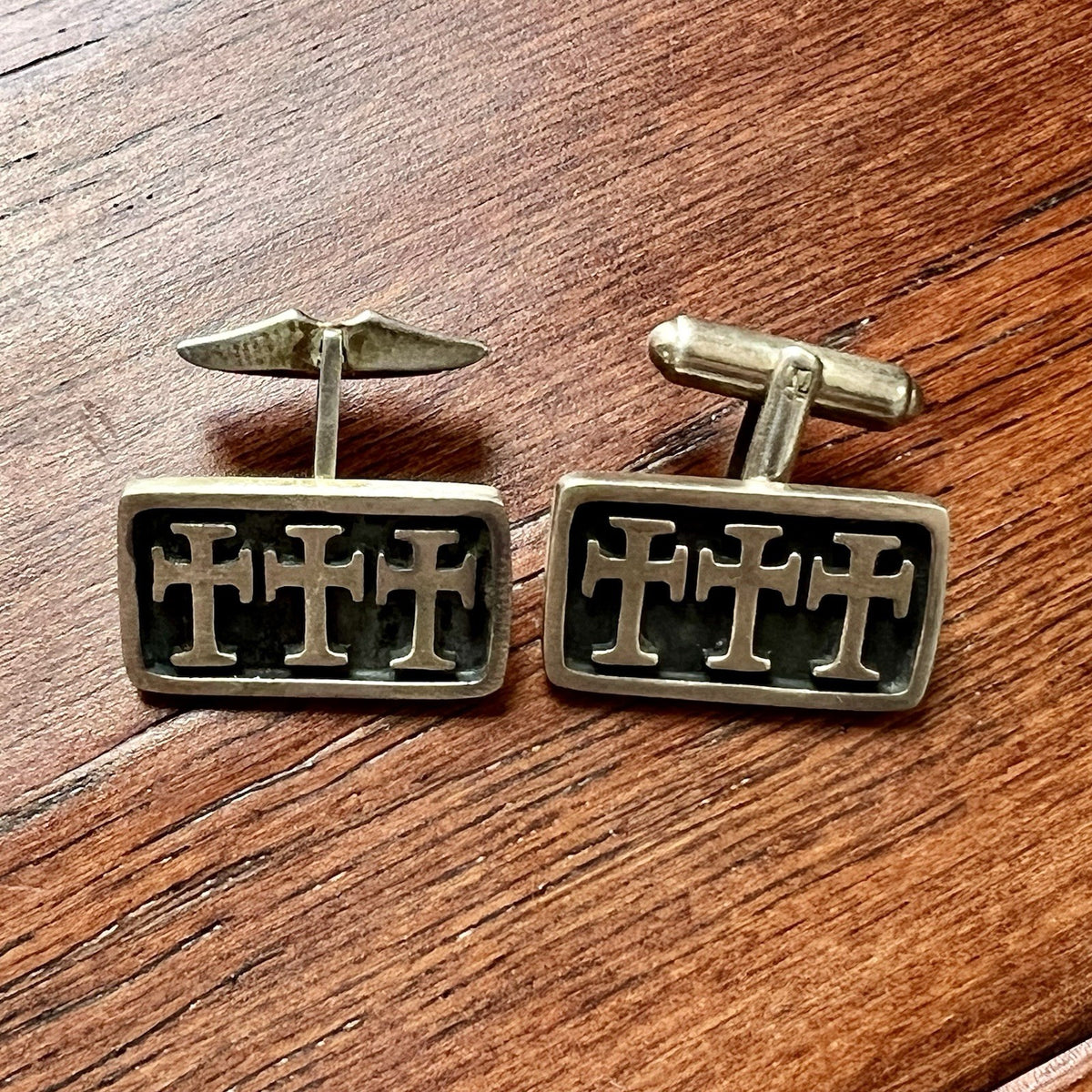 APOLLO 12 * LUNAR SURFACE FLOWN Cross Cufflinks * ALAN BEAN * MOON Autograph COA