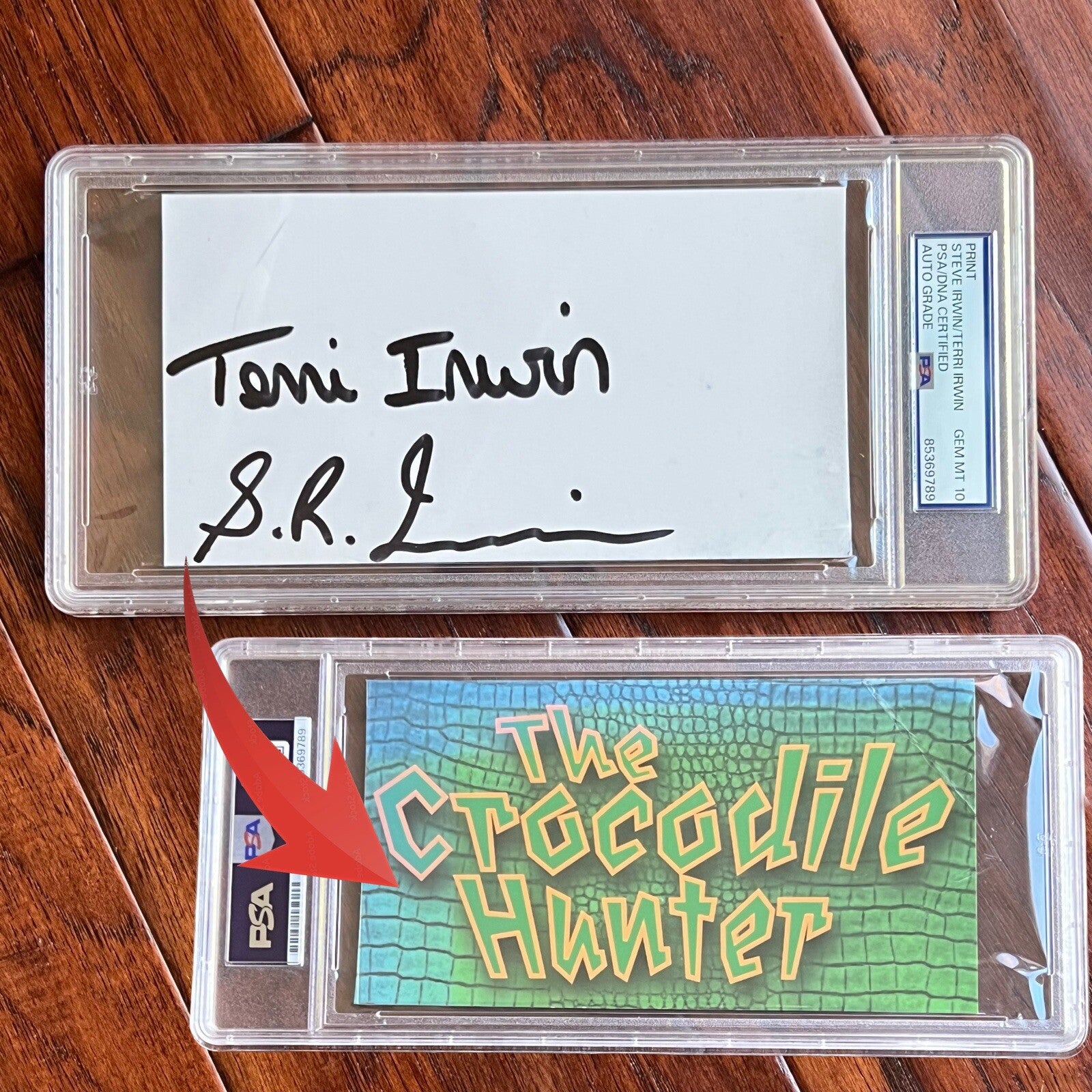 STEVE IRWIN * PSA Graded GEM 10 * Autograph CROCODILE HUNTER Custom Card Signed