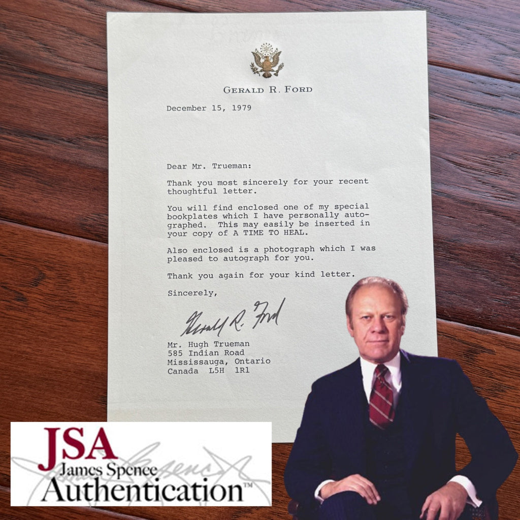 GERALD R. FORD * JSA * Autograph LETTER SIGNED * 38th POTUS
