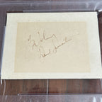 FRANK SINATRA & SAMMY DAVIS JR. * PSA * Autograph Card SIGNED * "Rat Pack" Duo