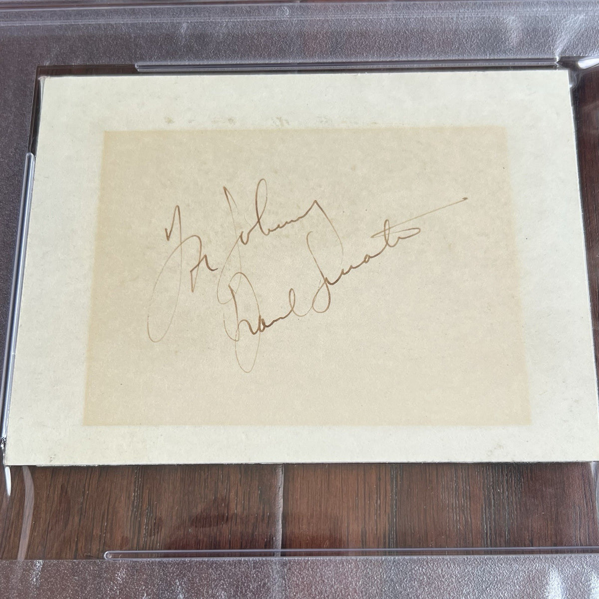 FRANK SINATRA & SAMMY DAVIS JR. * PSA * Autograph Card SIGNED * "Rat Pack" Duo