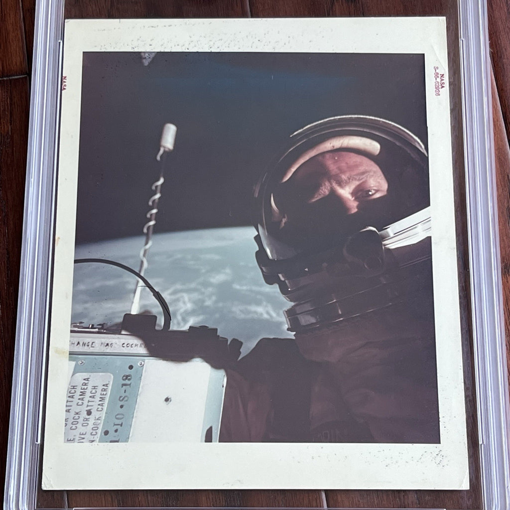 SPACE SELFIE * PSA TYPE 1 PHOTOGRAPH * Gemini 12 Red Number S6662926 I ALDRIN