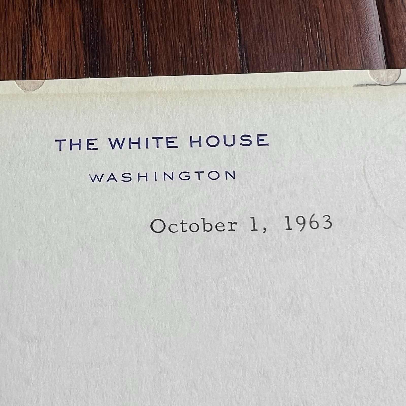 JOHN F. KENNEDY * PSA * Autograph WHITE HOUSE Letter Signed 1 Month Before Death