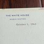 JOHN F. KENNEDY * PSA * Autograph WHITE HOUSE Letter Signed 1 Month Before Death