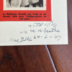 MAHATMA GANDHI * JSA * Double Signed AUTOGRAPH Photo * New Delhi