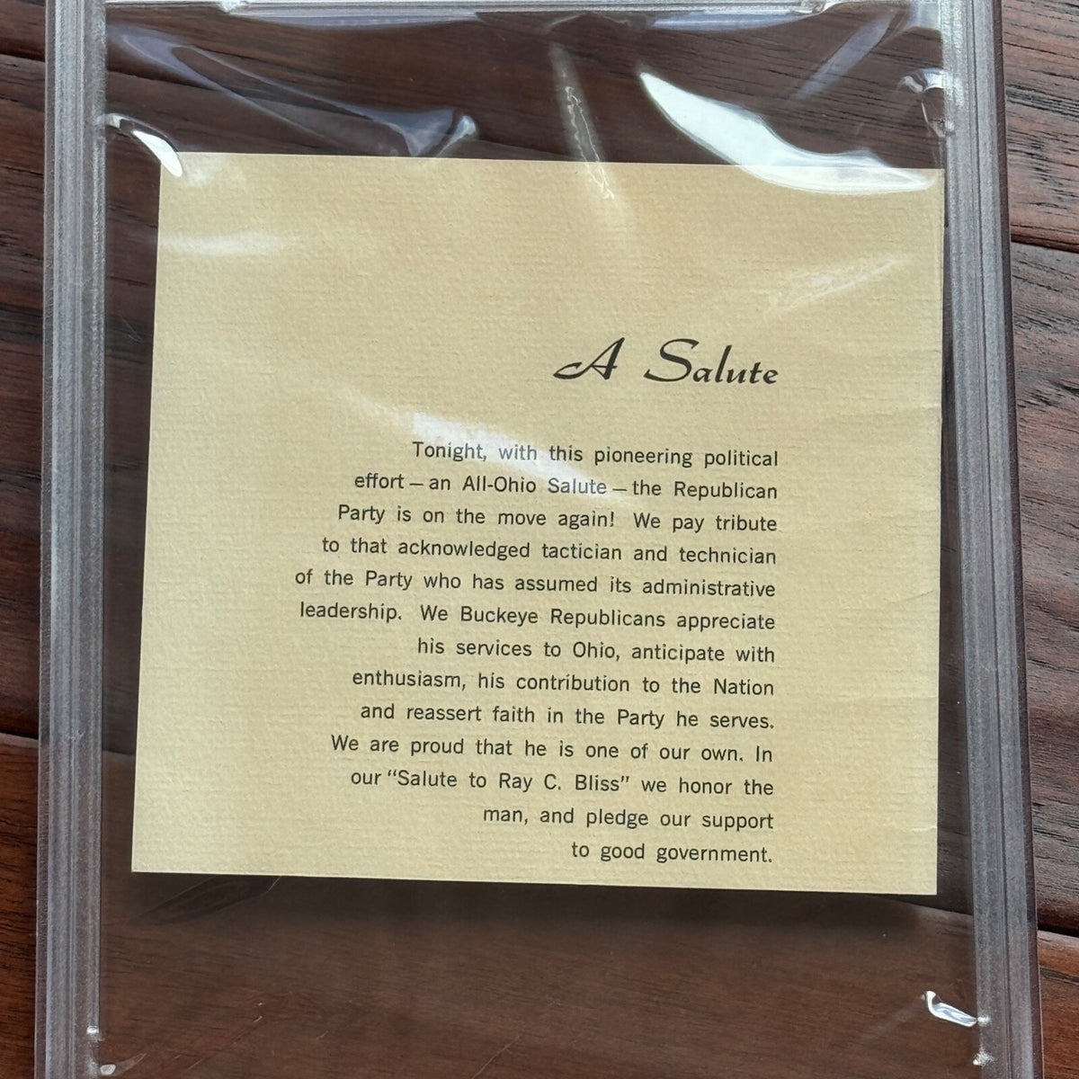 RONALD REAGAN * PSA/DNA * Autograph OHIO GOP Elephant Page Signed