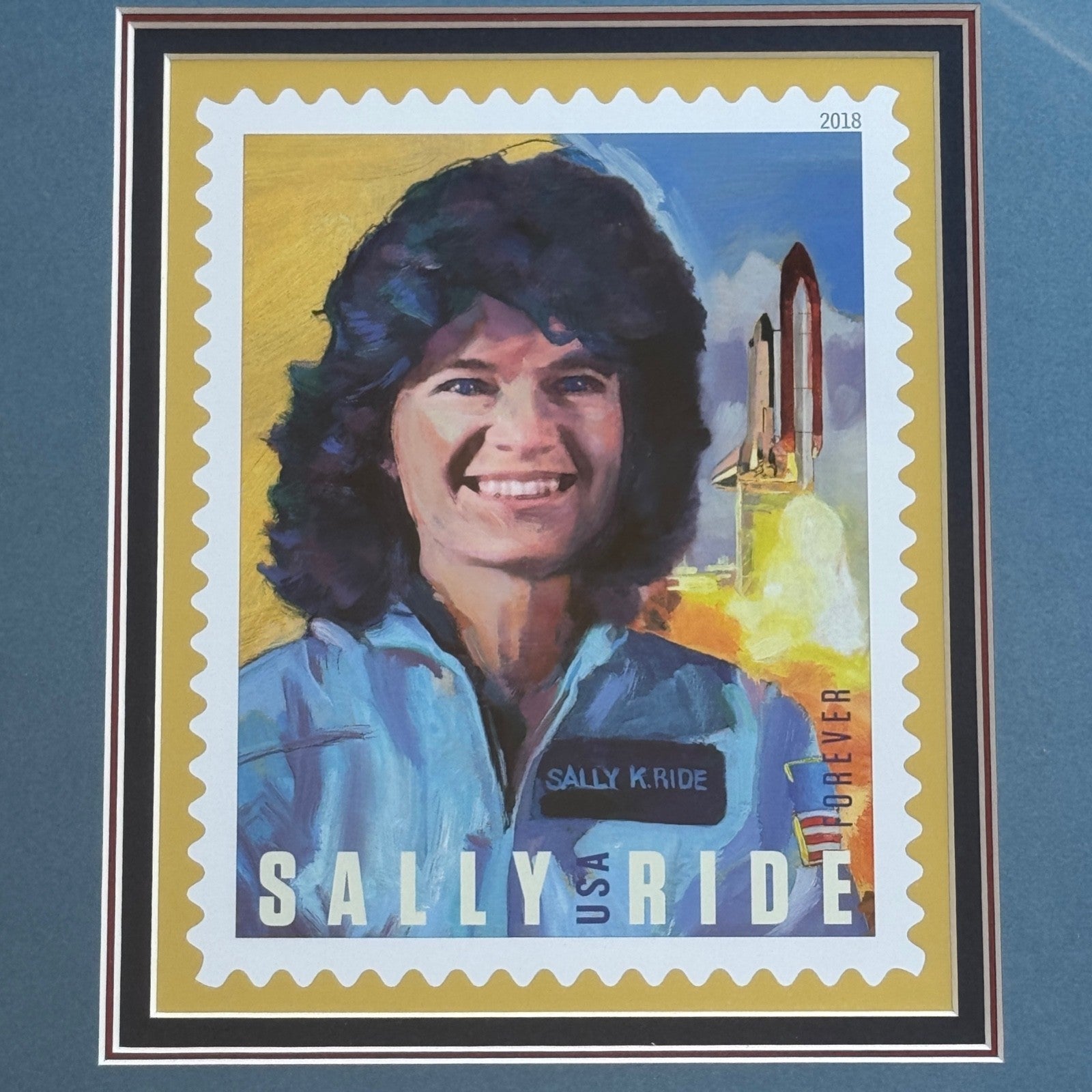 SALLY RIDE * 2018 Commemorative Stamp From Her Estate * RIDE Estate COA