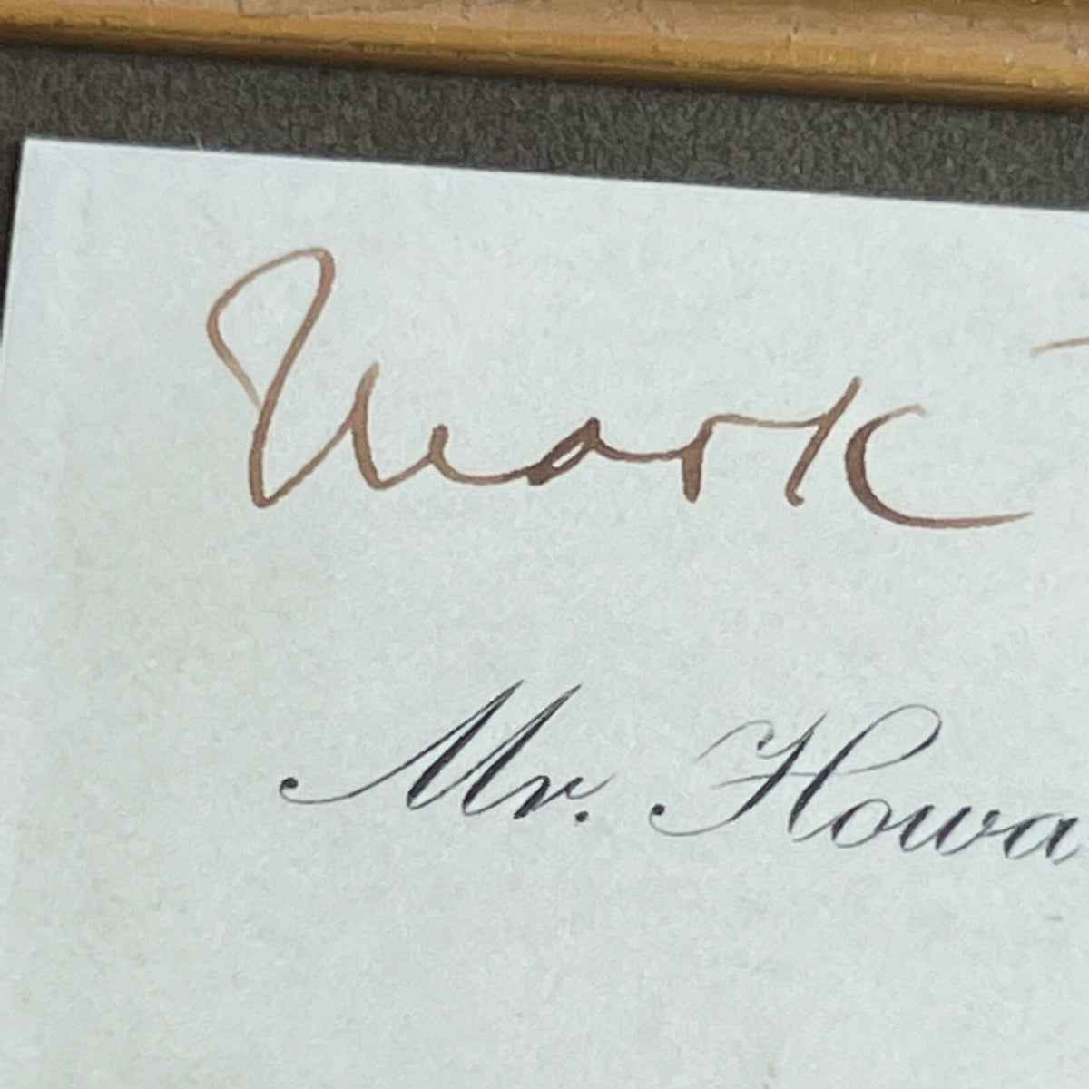 SAMUEL L. CLEMENS * PSA *  MARK TWAIN Autograph Vintage Framed Display SIGNED