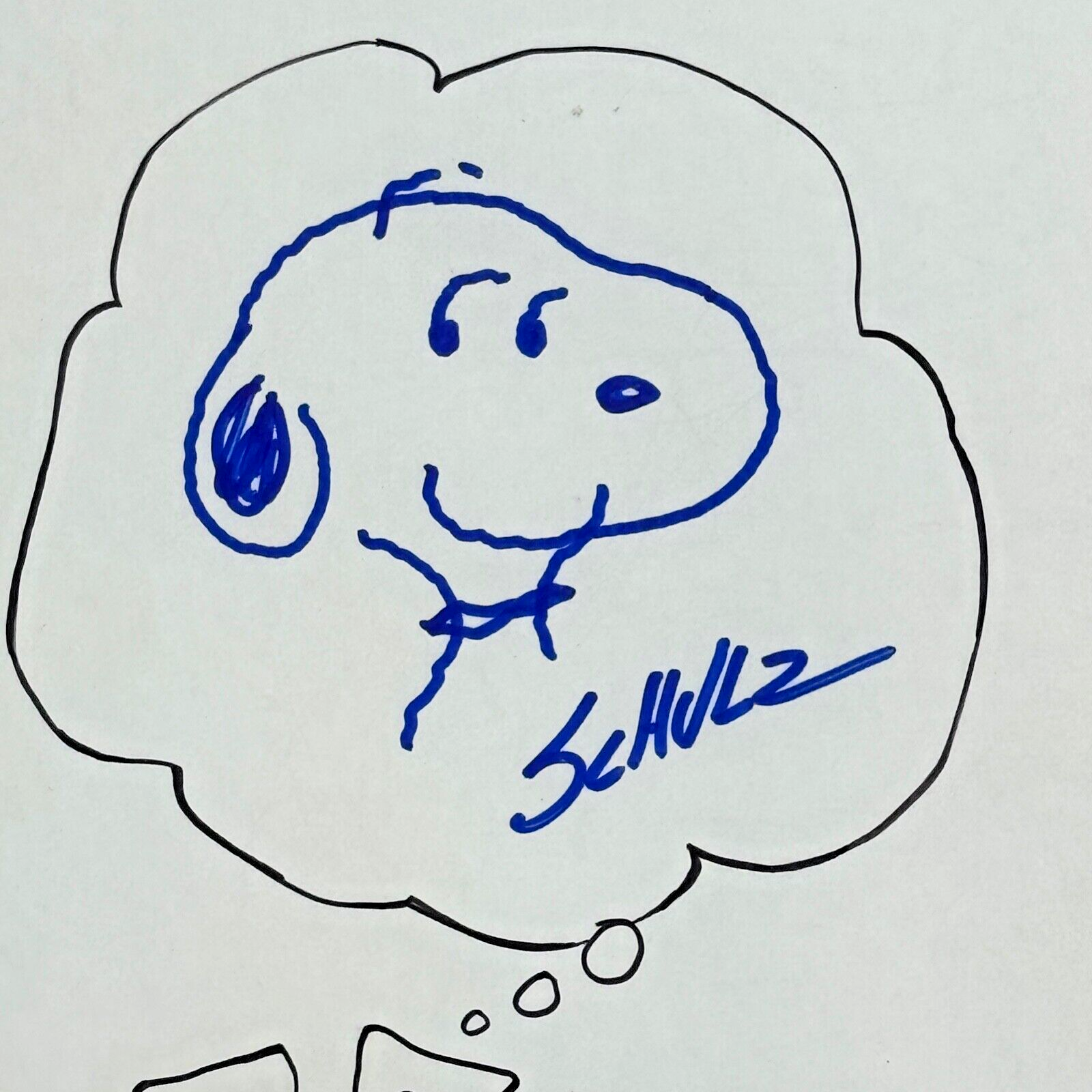 CHARLES M SCHULZ * PSA * Autograph SNOOPY Hand-Drawn MASHUP Signed + "B.C." Hart