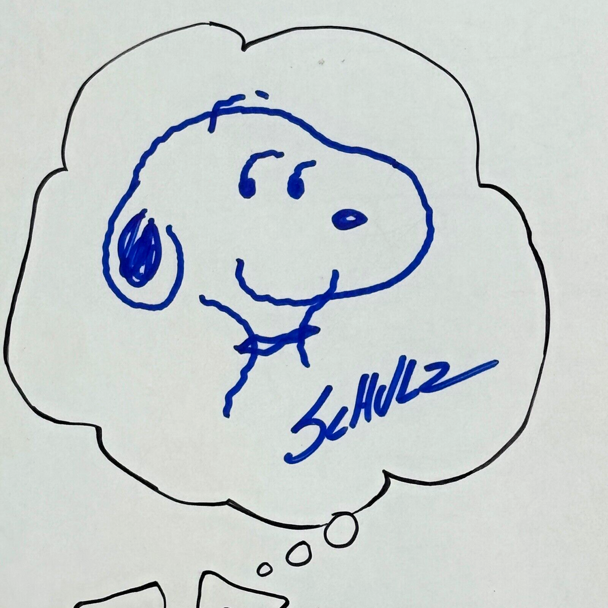 CHARLES M SCHULZ * PSA * Autograph SNOOPY Hand-Drawn MASHUP Signed + "B.C." Hart