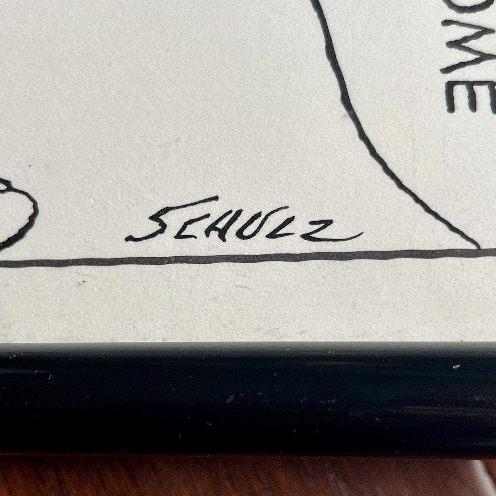 CHARLES SCHULZ * Original Signed Drawn Peanuts Artwork Comic Strip Autograph PSA