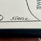 CHARLES SCHULZ * Original Signed Drawn Peanuts Artwork Comic Strip Autograph PSA