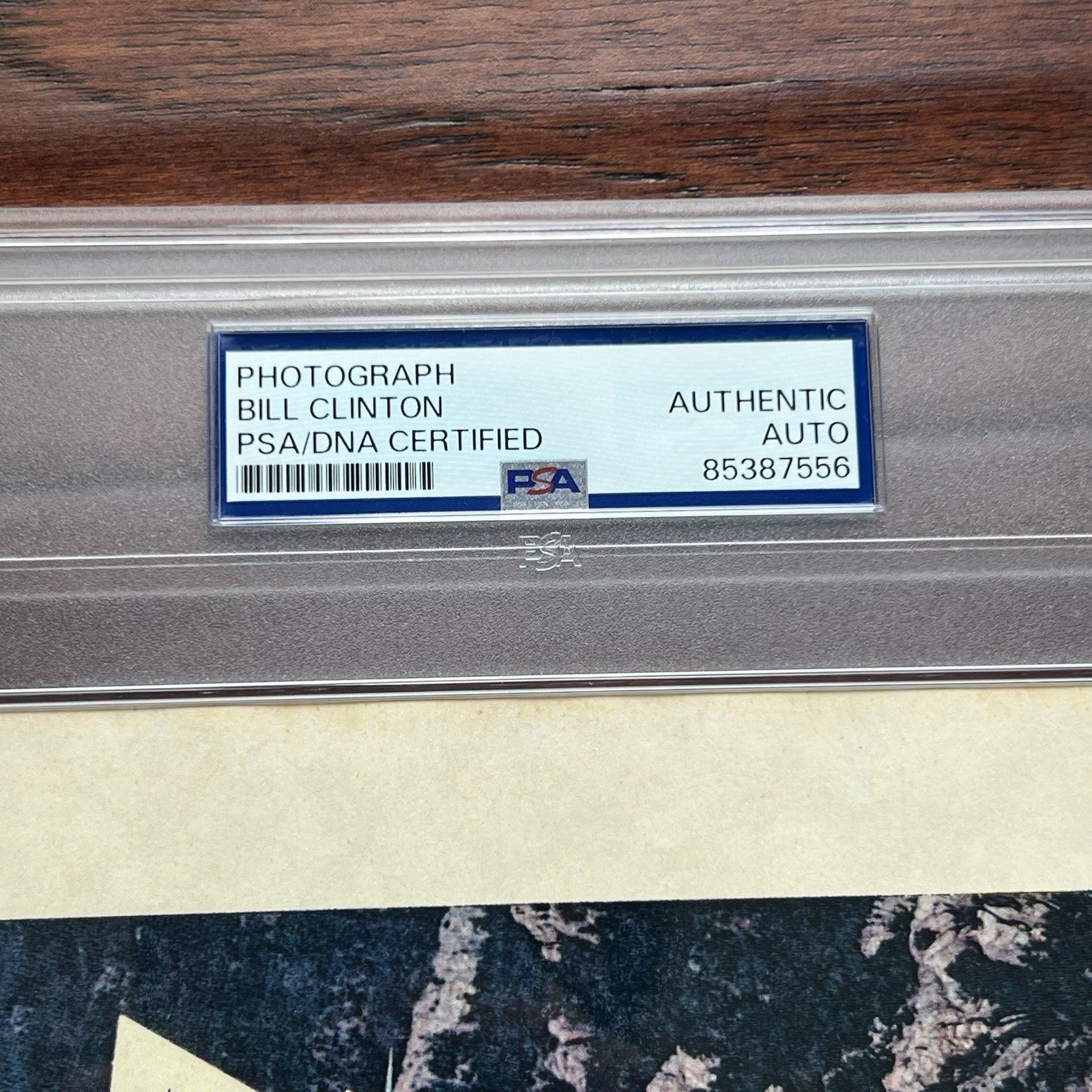 BILL CLINTON * PSA * Air Force One Signed As Pres Photo Autograph * Mt Rushmore