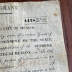 TEXAS COLONIZATION LAND GRANT * John Dominguez Signed Texana 1831 Broadside
