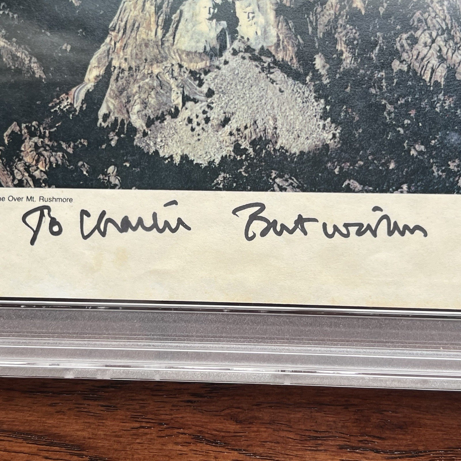 BILL CLINTON * PSA * Air Force One Signed As Pres Photo Autograph * Mt Rushmore