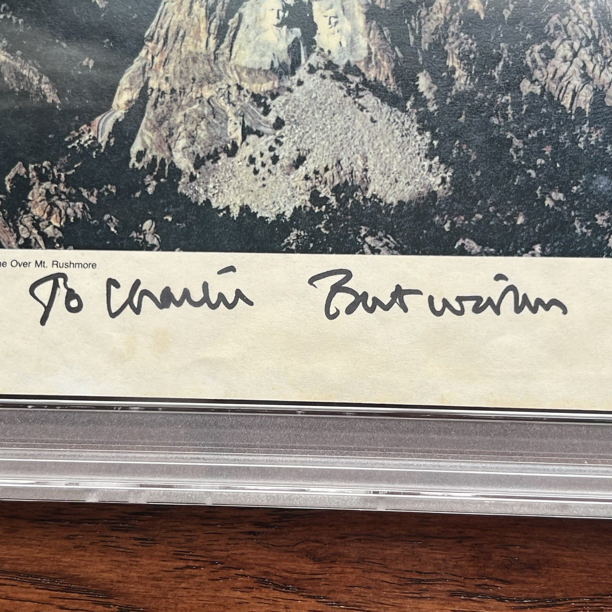 BILL CLINTON * PSA * Air Force One Signed As Pres Photo Autograph * Mt Rushmore