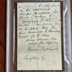 FLORENCE NIGHTINGALE * PSA/DNA * Scarce Full Signature Autograph Letter Signed