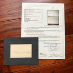 THEODORE ROOSEVELT + GROVER CLEVELAND Autograph Cards * JSA COA