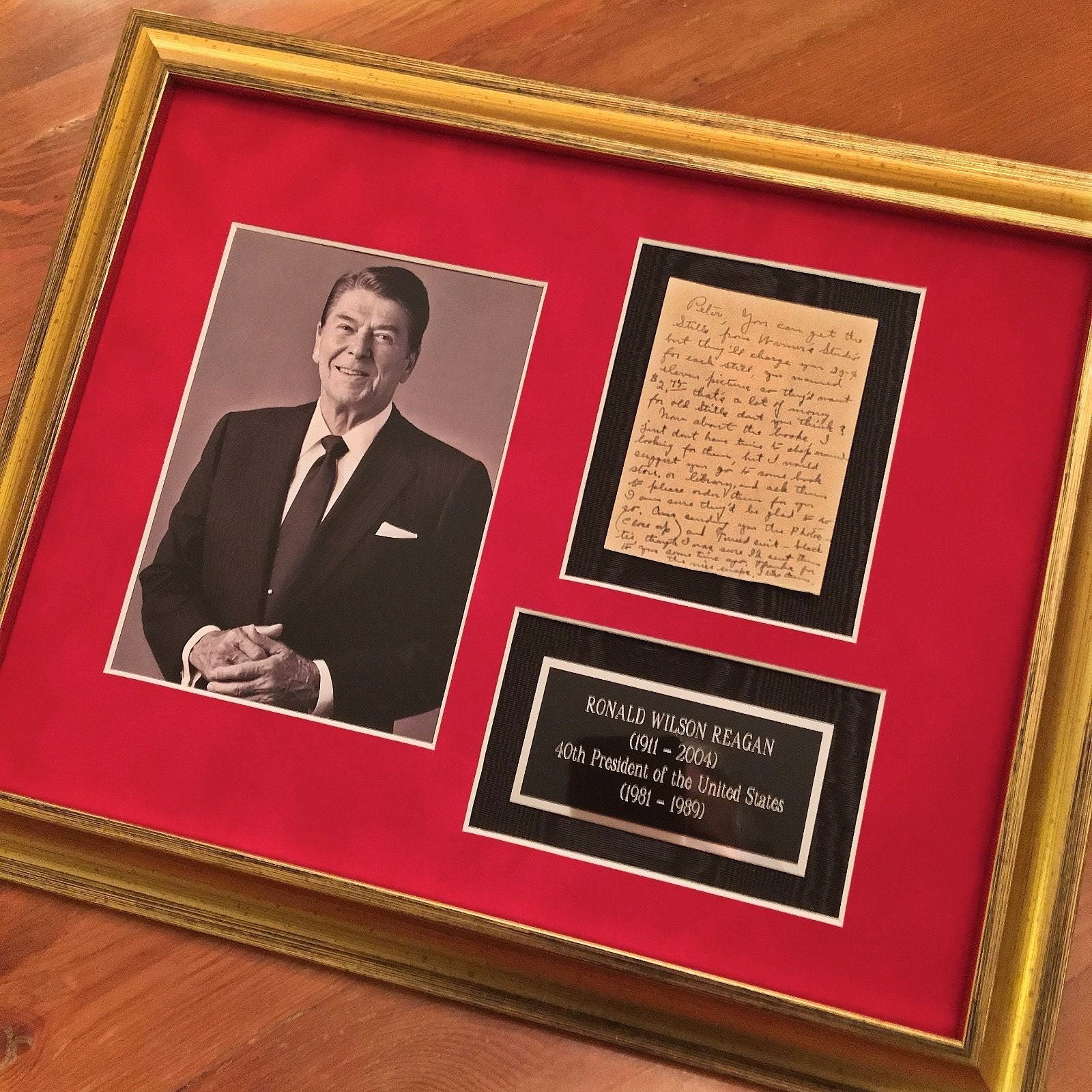 RONALD REAGAN Scarce Handwritten AUTOGRAPH Letter Not SIGNED Warner Bros